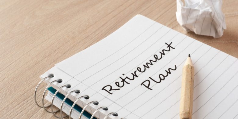 retirement plan written in notebook